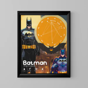 Alternative view of Kişiye Özel Doğum Haritası Posteri - Batman