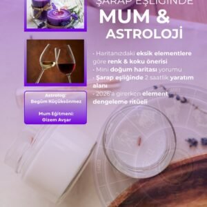 Şarap Eşliğinde Mum & Astroloji Atölyesi | AstroBeg